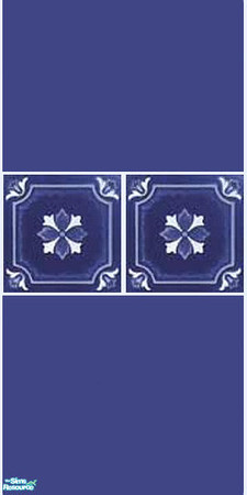 Sims 2 — Pool Wall Tile 23 by Raveena — Seasons expansion is required to change the walls and floors in swimming pools.