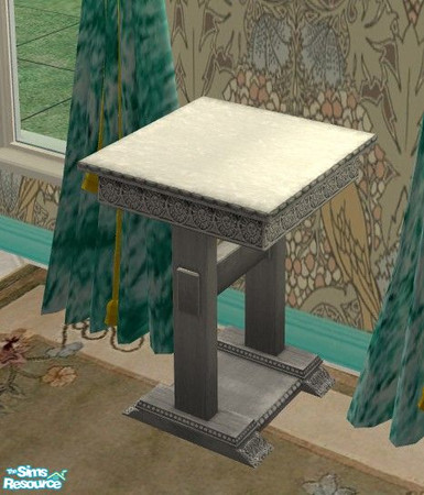 Sims 2 — Bird of Paradise Bedroom - Nightstand by Riverwillows — Lovely bleached wood nightstand. Part of the Bird of