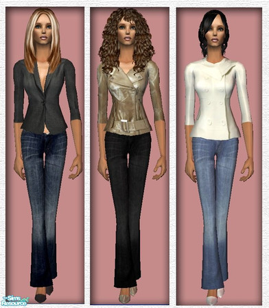 Sims 2 — Classic Modern Everyday Outfit Set by nikisatez05 —  