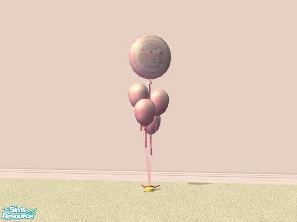 Sims 2 — New Baby Balloons - Peanuts Girl by lym — Part of my new baby balloons collection.