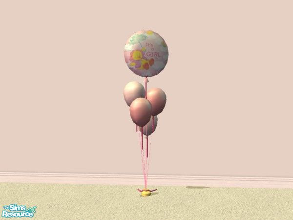 Sims 2 — New Baby Balloons - Duck It's a Girl! by lym — Part of my new baby balloons collection.
