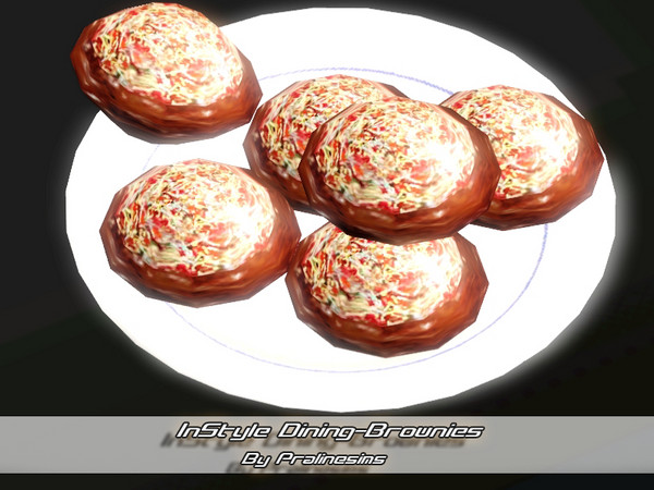 Sims 3 — InStyle Dining-Brownies by Pralinesims — By Pralinesims