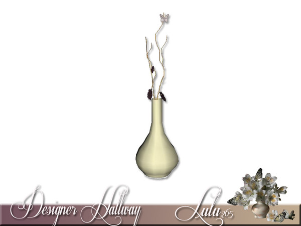 Sims 3 — Designer Hallway Floor Plant by Lulu265 — Part of the Designer Hallway Set Fully CAStable Made by Lulu265 for