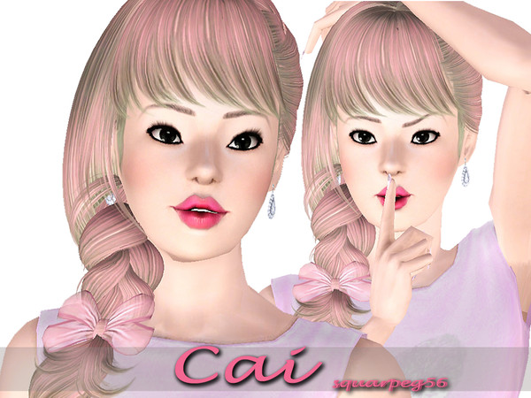 Sims 3 — Cai  by squarepeg56 — Cai is a sweet, pretty girl who is a genius, virtuoso, irresistible, star quality, and