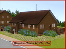 Sims 3 — Wooden House II, no CC by Deamoa2 — Cozy little wooden house with two bedrooms, one bathroom, a kitchen with