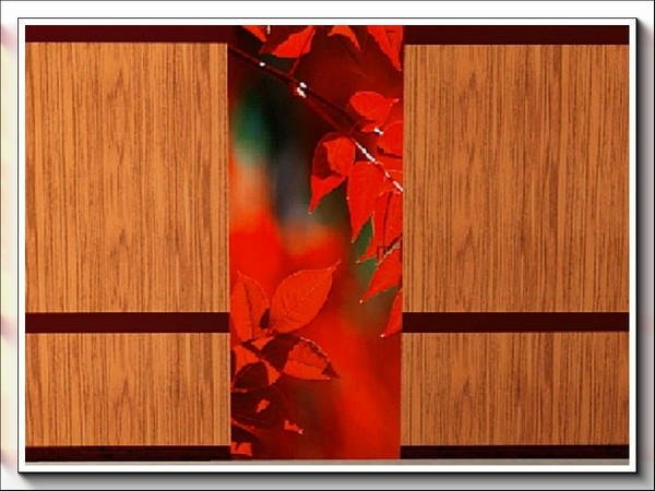 Sims 3 — Lovely Red Leaves 1_marcorse by marcorse — Lovely Red Leaves wallset. Part 1 of 3.