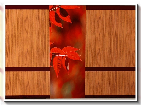 Sims 3 — Lovely Red Leaves 3_marcorse by marcorse — Lovely Red Leaves wallset. Part 3 of 3.