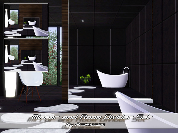 Sims 3 — Mirror and Room Divider Set by Pralinesims — By Pralinesims