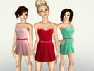 Sims 3 — Rainbow Dress 2 TEEN by DiamondSims2 — Rainbow dress 2 for teens Base game mesh