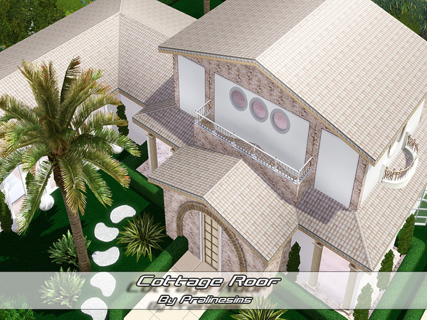 Sims 3 — Cottage Roof  by Pralinesims — By Pralinesims