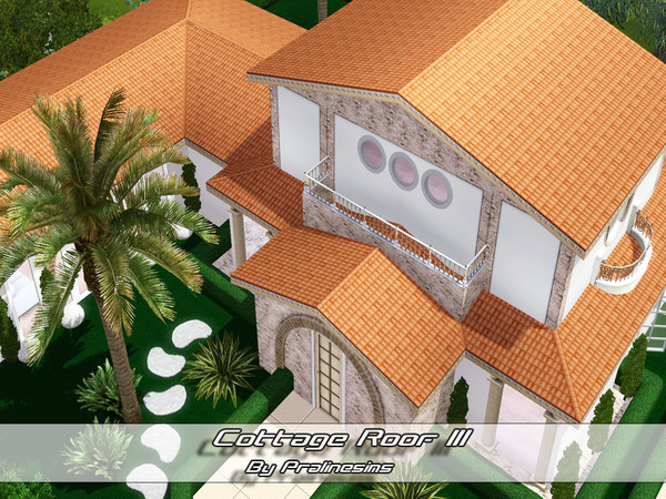 Sims 3 — Cottage Roof III by Pralinesims — By Pralinesims