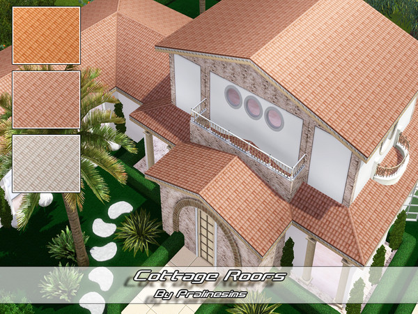Sims 3 — Cottage Roofs by Pralinesims — By Pralinesims