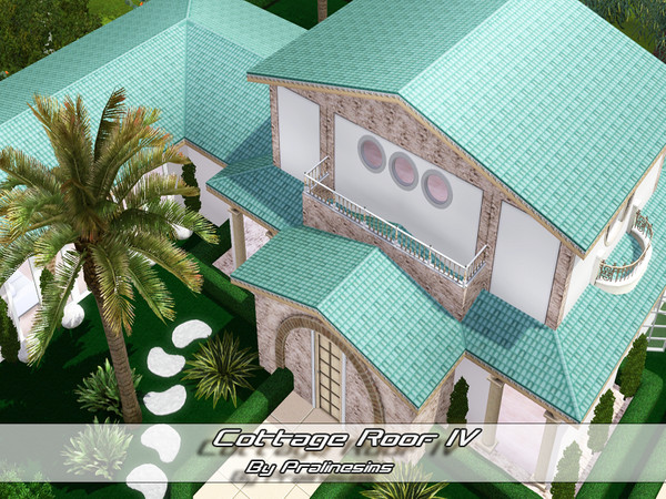 Sims 3 — Cottage Roof IV by Pralinesims — By Pralinesims