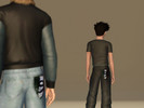 Sims 3 — Baggy with a flag by Grijze_Pilion — I made these jeans a while ago, as my first real CC for TS3. Of course