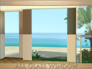 Sims 3 — All Glass Window by Playful — A easy breezy all glass frameless window perfect for ocean views or vaulted