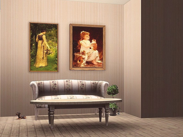 Sims 3 — Vintage Paintings Request by timi722 — Harps requested this lovely vintage paintings set.With recolorable frame.