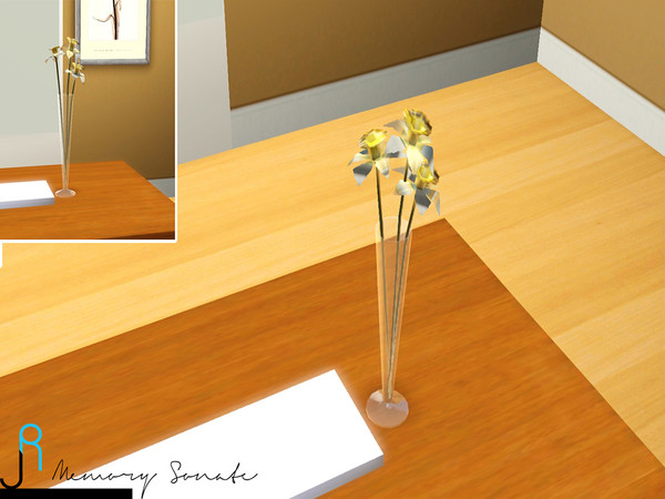 Sims 3 — Wooden Set Vase - Memory Sonate by Memory_Sonate — Wooden Set Vase by Memory Sonate Website: http:/lorystory.com