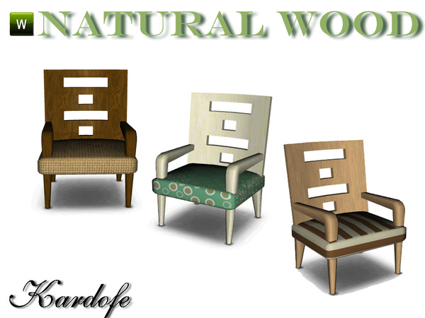Sims 3 — kar_Natural wood_Chair living by kardofe — Chair living by kardofe