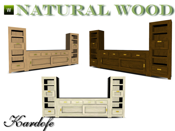 Sims 3 — kar_Natural wood_shelf by kardofe — shelf by kardofe