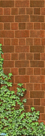 Sims 2 — Themis Red Brick #5 by estatica — Part of a set, this exterior wall is recommended by the Garden Club for its
