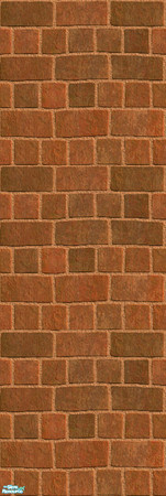 Sims 2 — Themis Red Brick #6 by estatica — Part of a set, this exterior wall is recommended by the Garden Club for its