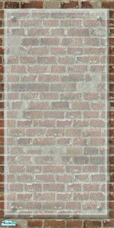 Sims 2 — Glass Moderna - 07 by perelinka — Brick wall with sheet of frozen glass.