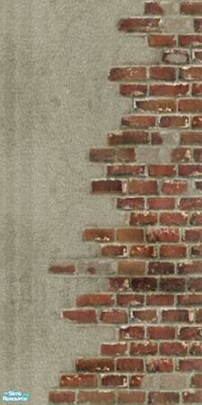 Sims 2 — Glass Moderna - 05 by perelinka — Concrete and brick - ver. left.