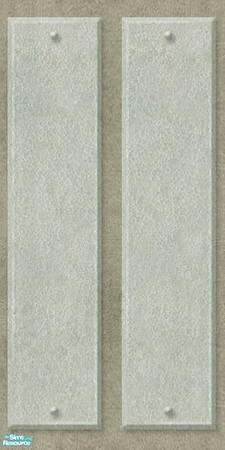 Sims 2 — Glass Moderna - 04 by perelinka — Concrete wall with two glass panels.