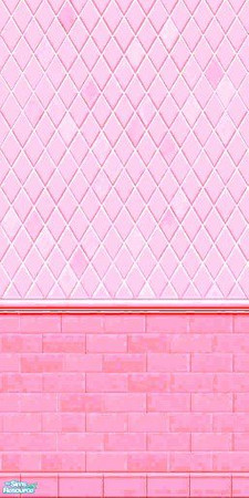 Sims 2 — Diamond Tiles - Pink Diamonds.sims2pack by simonandy — Recolours of the maxis neutral diamonds tile
