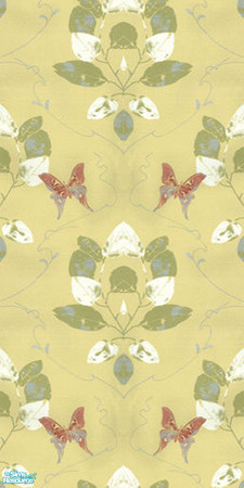 Sims 2 — Wall - Wheat by Sheera — Part of my Folia Butterflies and Vines walls and floors set, i hope you\'ll like it.