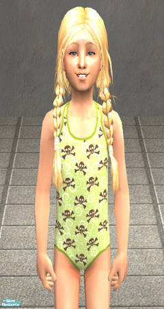Sims 2 — Girl\'s Vacation Swimsuits - 4 by agaliha5 — A cut set of six bathing suits for your girls. These require no