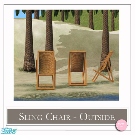 Sims 2 — Sling Chair Oak - #570158 Recolor by DOT — Sling Chair Oak. Sims2 by DOT of The Sims Resource.