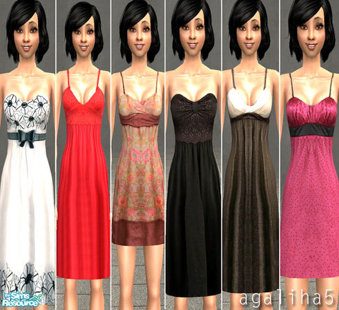 Sims 2 — Formal Teen Dresses by agaliha5 — Teens are a bit neglected when it comes to formal wear so I decided to make a