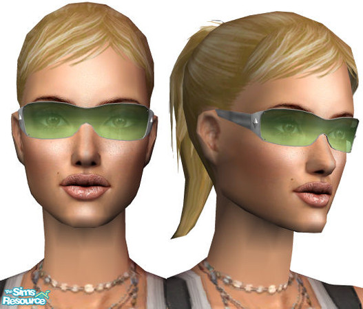 Sims 2 — Sunglasses - funky green by Sophel21 — tune your sims for the summer days with these sunglasses. the perfect