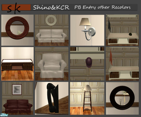 Sims 2 — PB Entry - Recolors  by ShinoKCR — These are the missing recolors to match everything. Hope you enjoy!