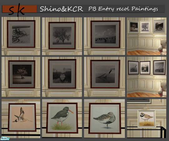 Sims 2 — PB Entry - Recolors Paintings by ShinoKCR — Please redownload the 2 Paintings because the frame was not separate