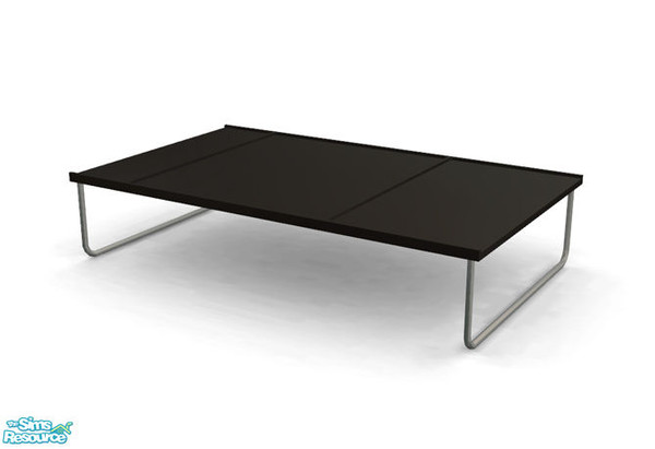Sims 2 — Lowland - Coffee Table Black Recolor by Murano — Black coffee table in puristic style.