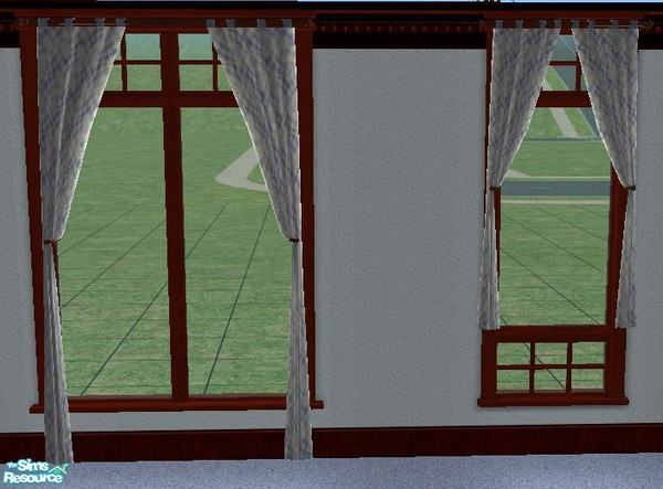 Sims 2 — Blue Checkered Curtains by Resa2169 — This item is apart of the Blue Checkered Livingroom Set! Expansions