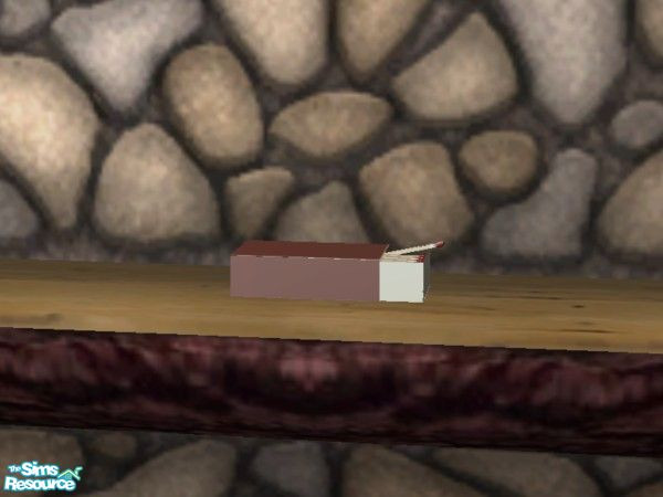 Sims 2 — Vacation Deco - Box O\' Matches by EarthGoddess54 — Didn\'t learn to light a fire with flint and steel? With a