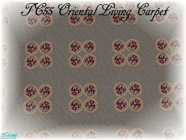 Sims 2 — TC55 Oriental Living Livingroom Set -  Carpet by luvmy7 — A nice carpet to match my TC55 Oriental Living Living