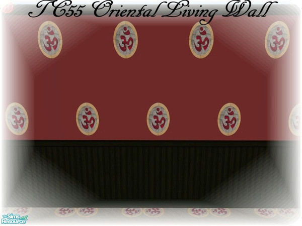 Sims 2 — TC55 Oriental Living Livingroom -  Wall by luvmy7 — A nice wallpaper to match my TC55 Oriental Living Living