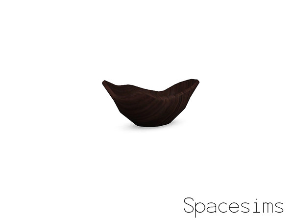 Sims 3 — Ashton living and dining - Wavy bowl by spacesims — A modern wavy, twisted bowl. Its funny shape is a sign of