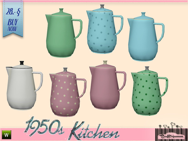 Sims 3 — 1950s Kitchen Coffee A by BuffSumm — Let your Sim rock the 50ies! Teengirls in Petticoat, Elvis and Rock'n'Roll.