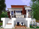 Sims 3 — Triumph by Simphomaniac — Here is a beautiful, modern, contemporary home for your sims to enjoy. Complete with 2