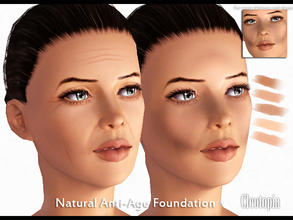 Sims 3 — Natural Anti-Age Glow Foundation by Cleotopia — A brand new breakthrough in our sims make-up world! Adult and