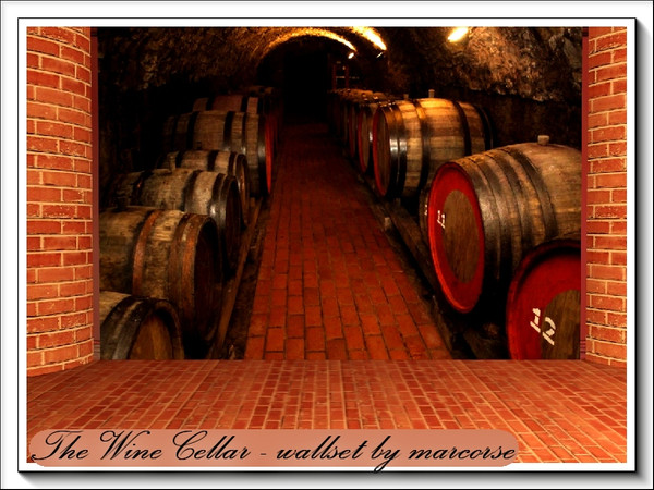 Sims 3 — The Wine Cellar_marcorse by marcorse — The Wine Cellar is a 4-panel Wallset, created primarly for a basement