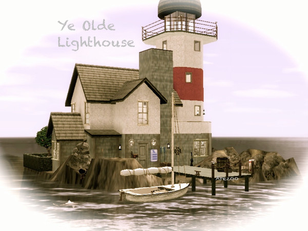 Sims 3 — Ye Olde Lighthouse by Arezoo — Sunset Valleys old lighthouse. Standing still tall and clear on the rock right