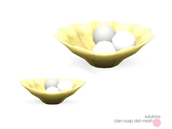 Sims 3 — Solutions Clam Soap Dish Mesh by DOT — Solutions Clam Soap Dish Mesh by DOT of The Sims Resource