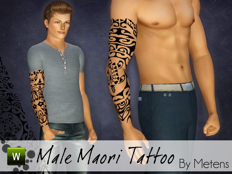 The Sims Resource - Male Maori Tattoo