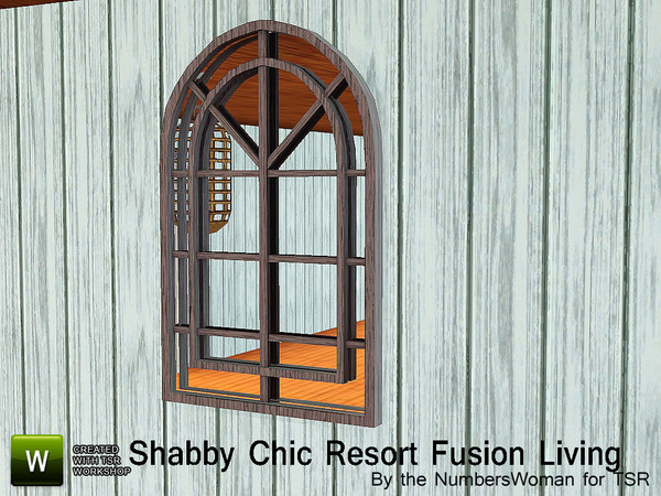 Sims 3 — Shabby Chic Resort Fusion Mirror by TheNumbersWoman — The summer breezes and sea air with palm trees rustling in